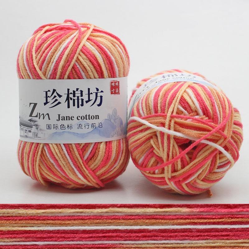 10 шт. Конфетный цвет DIY Плетеная корзина Хлопковая пряжа Ручное вязание Крючком Плед Тряпичная кукла Пряжа для вязания крючком