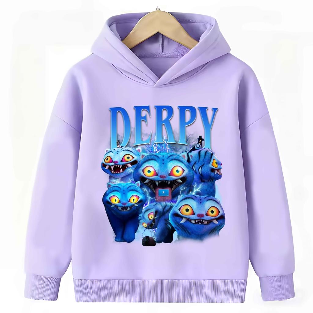 Худи Hunter Rumi KPop Demon Derpy Мультяшный Модный Повседневный Топ с Принтом Худи для Мальчиков и Девочек