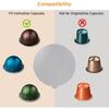 Adhesive Aluminum Foil Lids Seals Stickers Filling Disposable Empty for Nespresso Vertuo Capsules Coffee Pod Reusable Cover