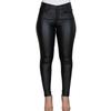 Fashion PU Leather Woman Pants Autumn Black Casual Office Lady Pencil Pants Women Leggings Winter Solid High Waist Trouser 24377