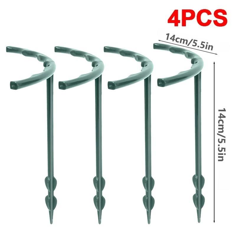 2-12 шт. Пластиковая опора для растений, колышек, каркас, тепличная композиция, полукруглый фиксирующий стержень, опора для комнатных цветов, вьющихся растений