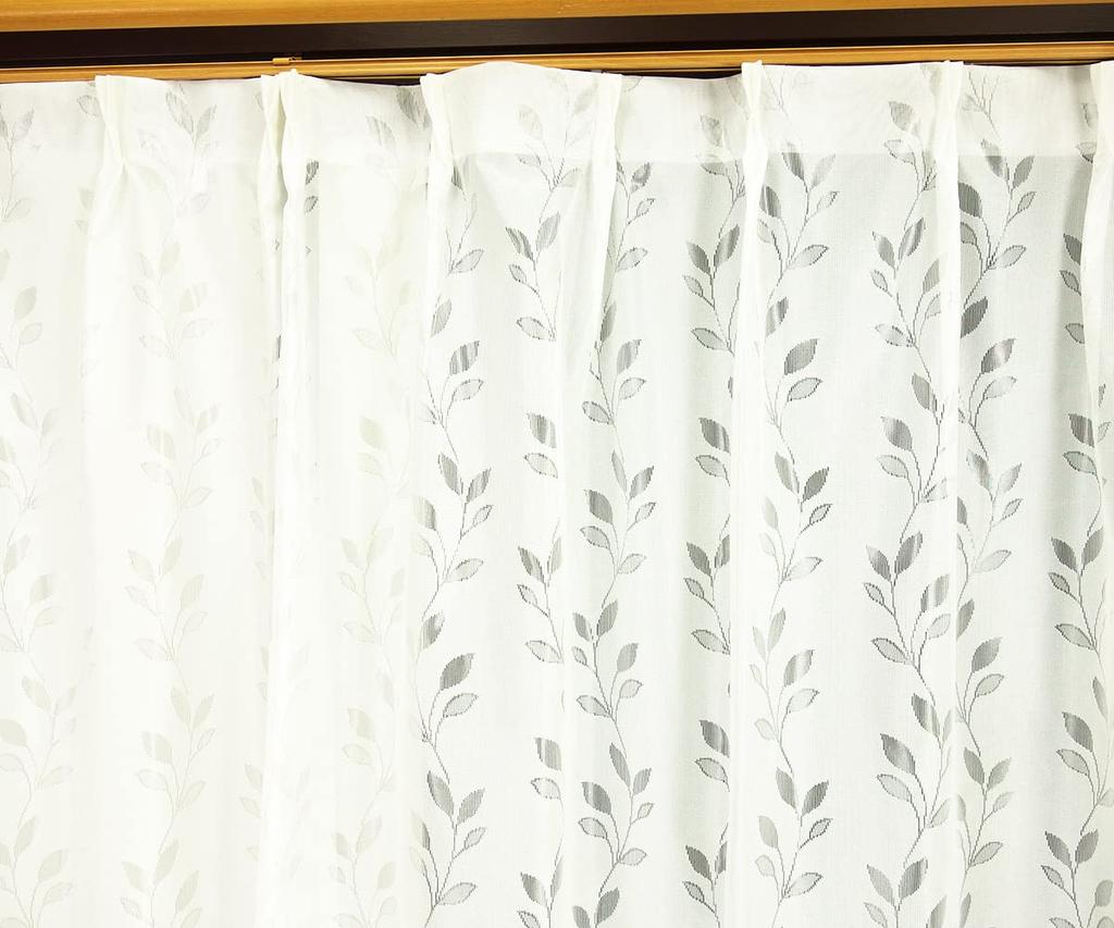 Carten Shop Outlet огнестойкая зеркальная кружевная занавеска с узором в виде листьев, натуральный белый цвет, огнестойкая защита от ультрафиолета, дневная видимость, ширина 150 см