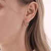 ELLE Jewelry 14K Gold Heart Lock Earrings ELGPEE475