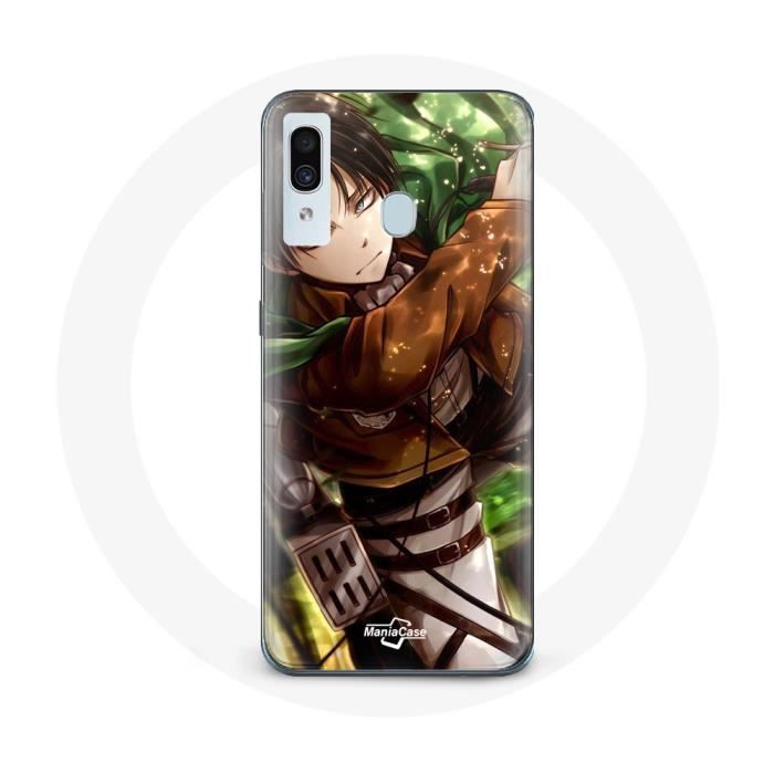 Coque pour Samsung Galaxy A20e Attaque des Titans Levi Ackerman