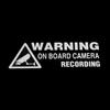 Hot Decor Truck Warning On Board Camera Recording Vinyl Auto Car Sticker