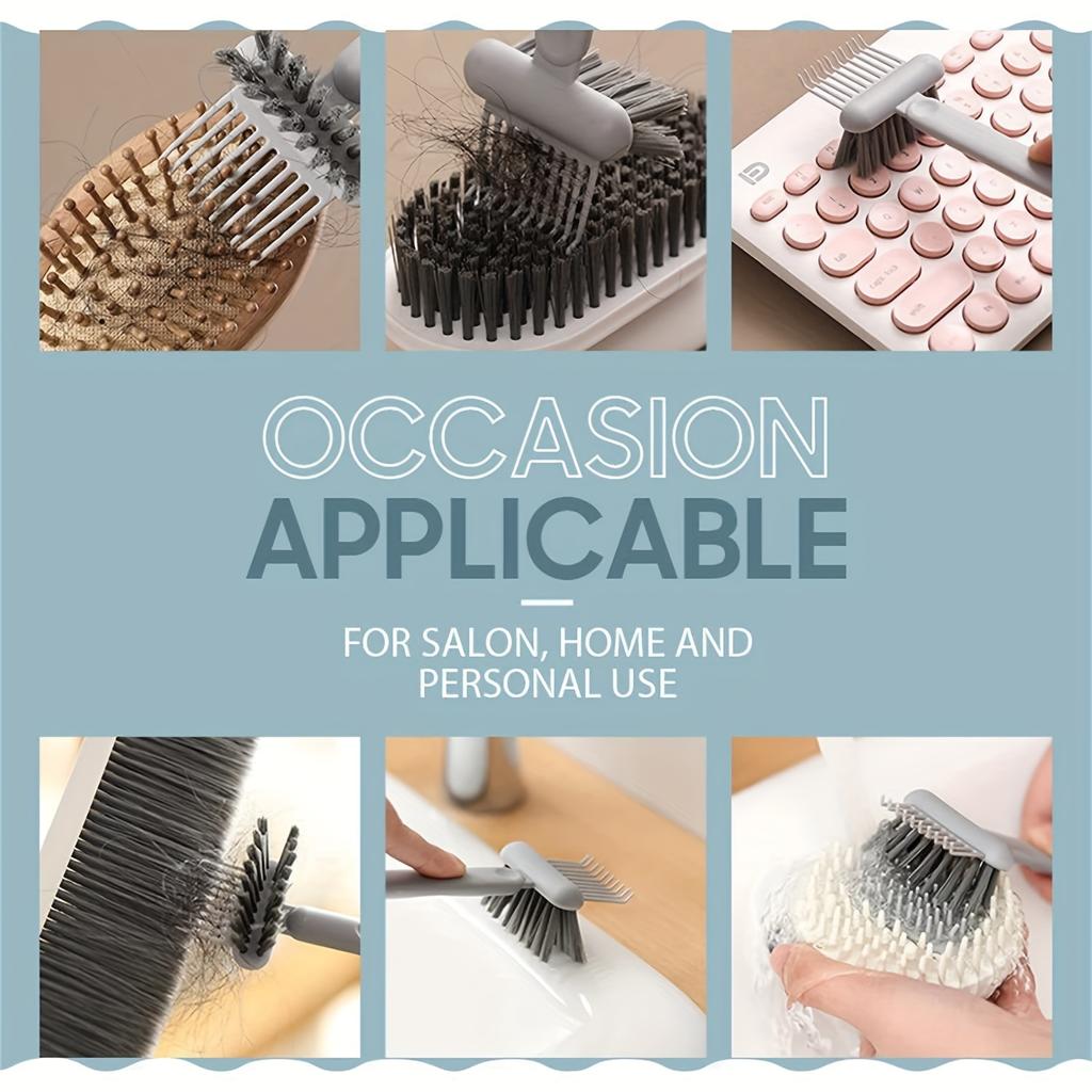 1 шт. инструмент для чистки щетки для волос 2-в-1 щетка для чистки расчески щетка для чистки расчески мини-щетка для удаления волос для удаления пыли с волос для домашнего и салонного использования
