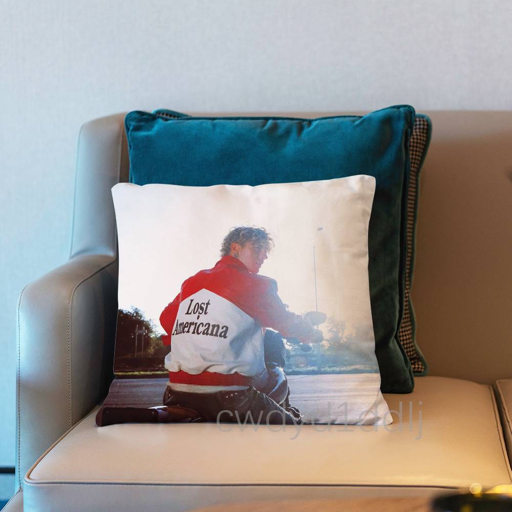 MMGK LLost Americana Pillow Case Short Plush Sofa Decorative Gift Home Doublesided Printing Cushio