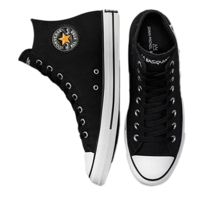 Converse Chuck Taylor All Star Модные высокие эспадрильи Унисекс Черно-желтые