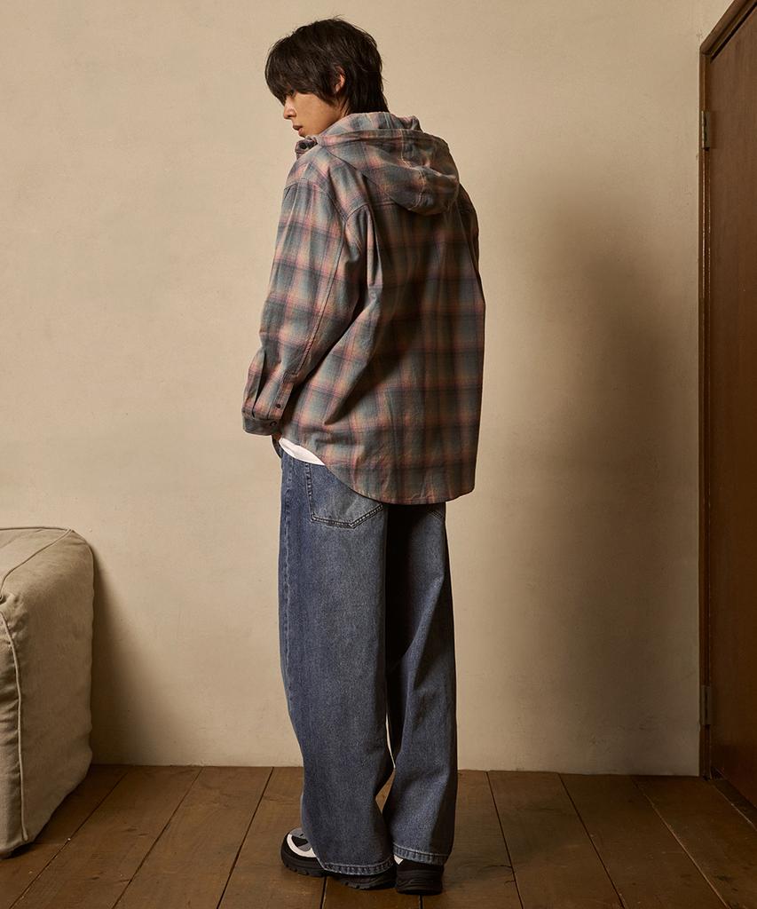 FDR Multi Check Over Hood Shirt_Mint