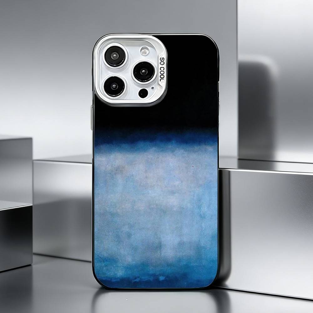 M-Mark Rothko A-Art    Phone Case For iPhone 17,16,15,14,13,12,11 Plus,Pro Max,XS,Colored silver phone case