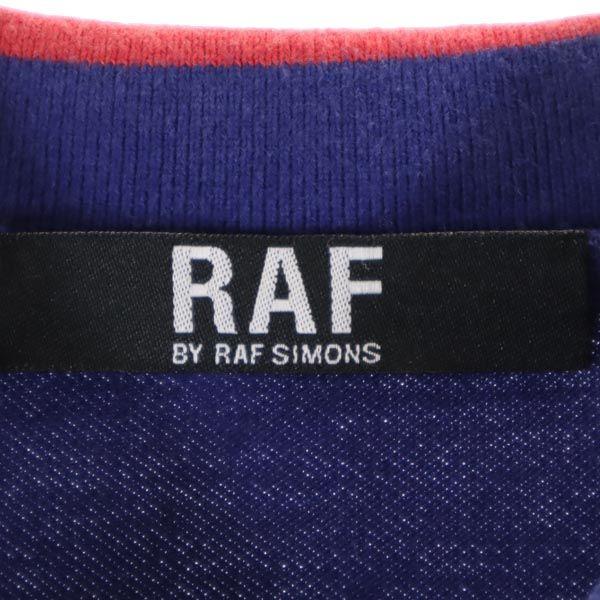 Raf Simons Женское поло с коротким рукавом, синее, цвета олененка, б/у