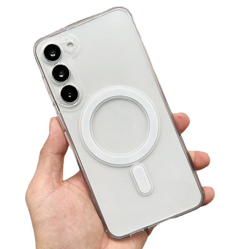 Магнитный акриловый чехол MagSafe для Samsung S23/S23+/S22U — защита от падения, подходит для S25