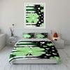 Green clovers and hearts. Bedding sets Duvet cover sets Duvet covers Pillowcases(1 * Duvet Cover 2 * Pillowcases without duvet insert)