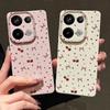 Cherry Bowknot Print TPU Soft Leather Texture Case For Xiaomi 13T Pro Poco X6 Redmi Note 14 13 Pro 12 11 Slim Shockproof Matte Protection Phone Cover