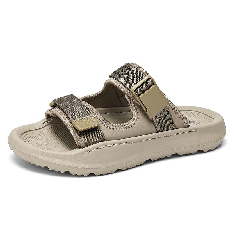 Мужские плоские тапочки, очень широкие сандалии, пляжная обувь, повседневные мягкие тапочки-слайды, большой размер для папы