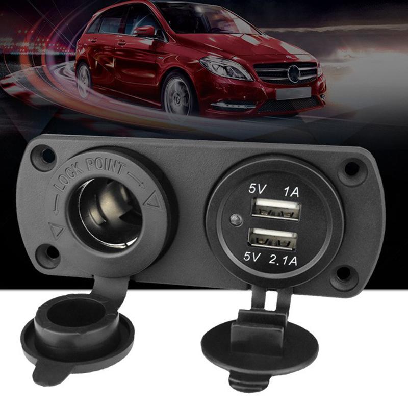 Автомобильная розетка прикуривателя 12 В с двойным зарядным устройством USB Установка автомобильной розетки