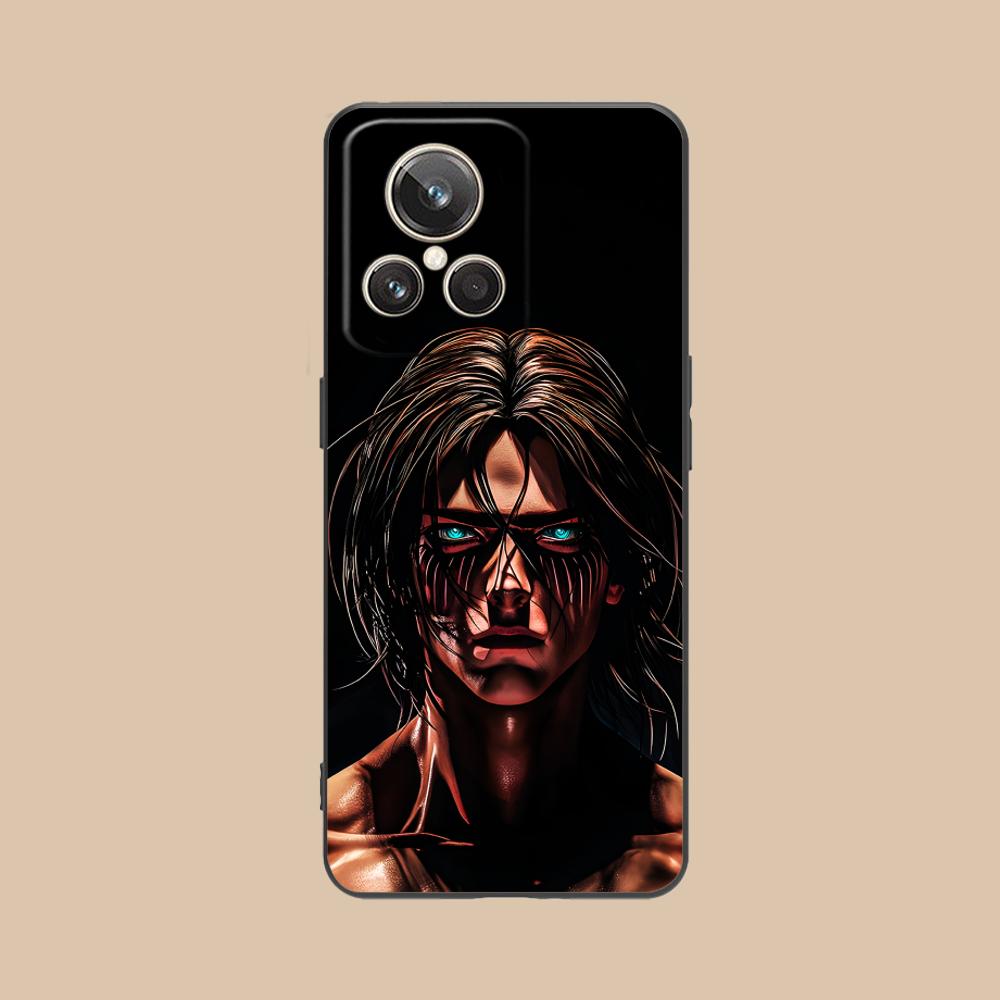 AOT Эрен Йегер Матовый ТПУ Чехол для Мобильного Телефона для Realme GT 8 Neo Pro C75 73 71 C67 65 C55 53 C35 31 C20 15 Цветной Чехол