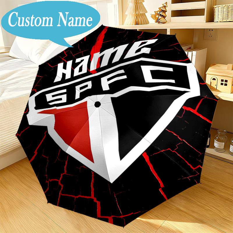Custom Name Umbrella SPFC Team Spirit Umbrella 8-Frame for Travel, Camping, Casual Lightweight Portable, Essential for Family Gifts