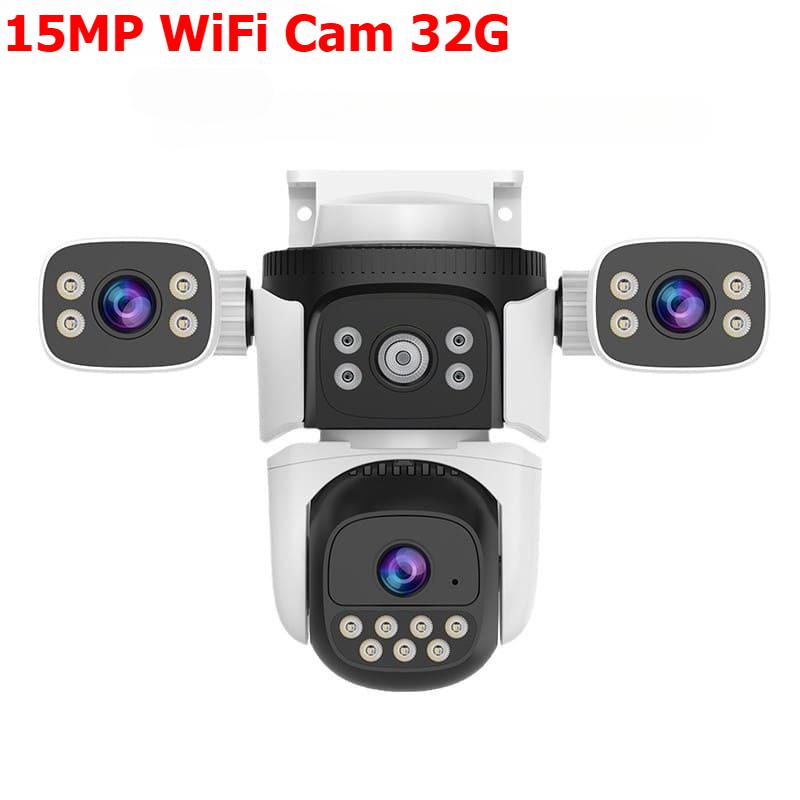 Wireless CCTV WiFi Smart Camera PTZ 15MP 5MP Home Security IP Camera Outdoor 360° Video Surveillance Security Protection O-KAM