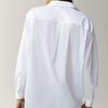 Withered England Style Office Lady Fashion Simple Solid White Blouse Women Shirt Women Tops