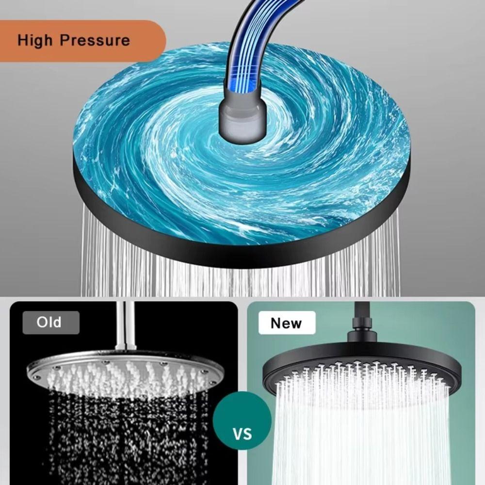 9-inch Large Rain Shower Head Internal Pressure Booster High Pressure Shower Head  Ceiling Mount