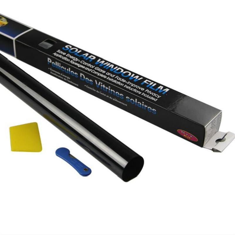Темно-черная тонировочная пленка для окон автомобиля, стекло 5%-50% в рулоне, летняя тонировка окон автомобиля, дома, стекла на солнечной энергии