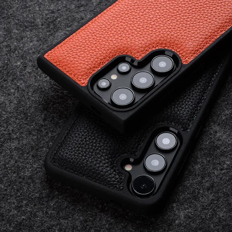 Melkco 100% Натуральная Кожа Чехол для Samsung Galaxy S23 S24 S25 Ultra Plus Премиум Роскошная Обложка Коровья Кожа Бизнес Чехлы для Телефона