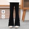 Girls' Summer Pants with 3D Nail Beads