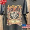 Футболка Slayer Легенда Хэви-метала Рок-группа Трибьют Футболка South of Heaven Унисекс