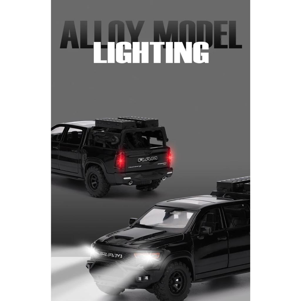 1/32 DODGE Mammoth 1000 TRX RV Car Off Road Vehicle Alloy Diecast Model Camping Car Children's Toy Car Home Decoration Ornaments