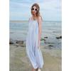 Женское летнее длинное платье А-силуэта без рукавов плиссе SanCai 2025