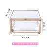 Creative Nordic style Home Dressing table organization Glass jewelry storage box Retro decoration Jewelry display Transparent