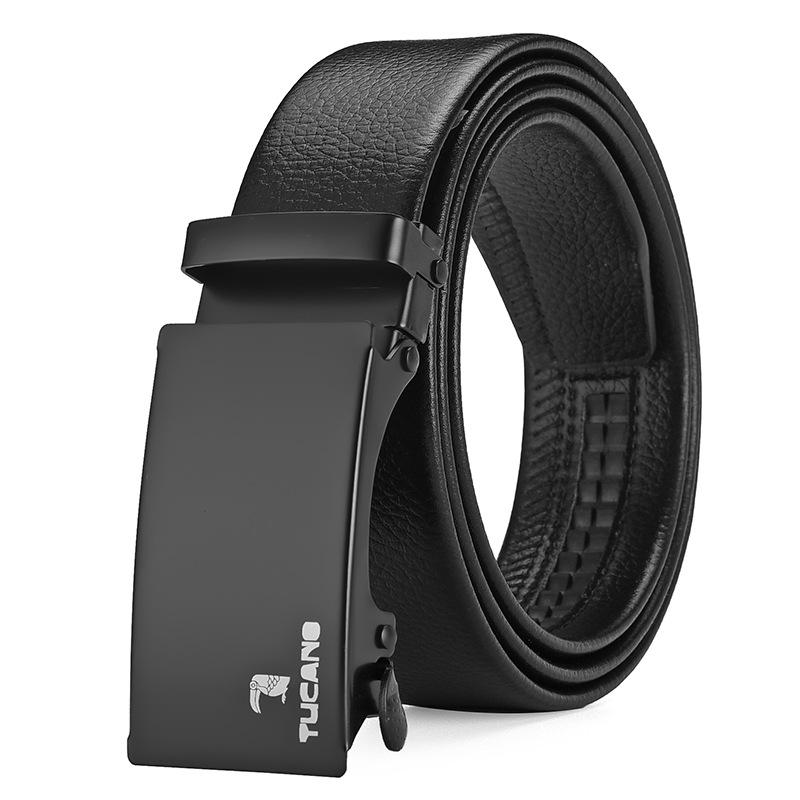 Мужской ремень с автоматической пряжкой Ceali Kievr - Кожа кенгуру, Популярен в Douyin и Kuaishou