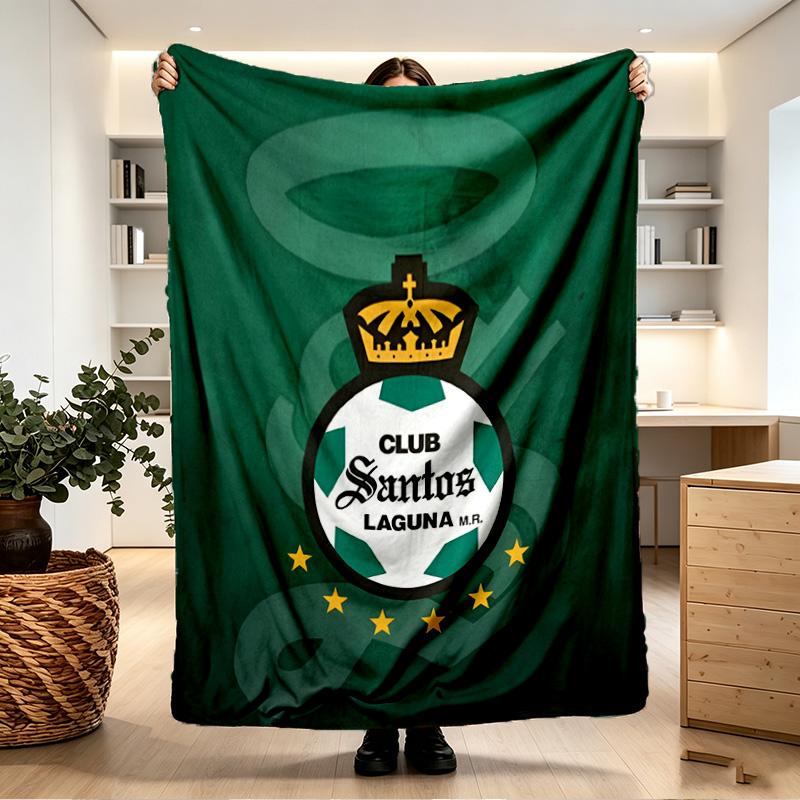 Club Santos Laguna Print Blanket - Soft & Comfortable, for Bedroom, Travel, Sofa, Home Decoration - Birthday Christmas Gift for Friend