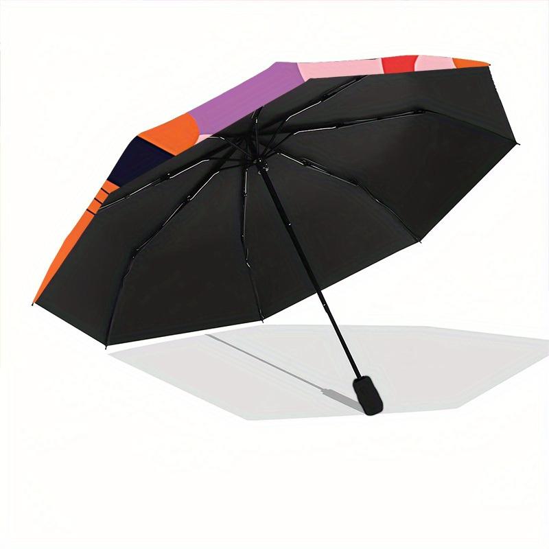 1pc Skateboarding Dog Automatic Open/Close Umbrella - Compact Travel Umbrella, 8-Rib Heavy-Duty Construction, Ideal Gift, 28084