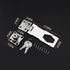 Door Lock Latch Cabinet Locks with Keys Hasp Lock Chrome Plated Garage Door Hasp Lock Staple