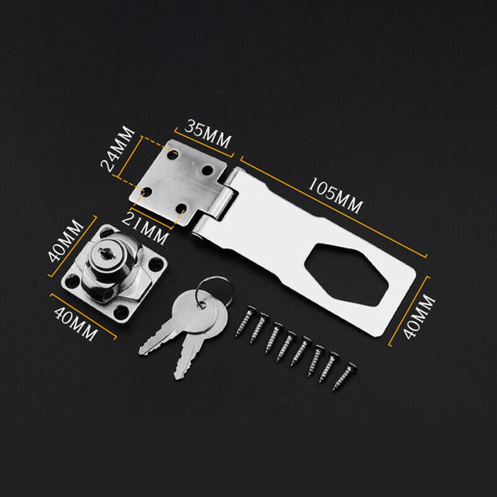 Дверной замок, защелка, замки для шкафа с ключами, засов, хромированный замок для гаражных ворот, скоба