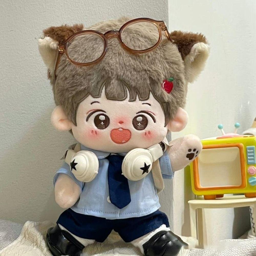 Soft 10cm Doll Clothes Necktie Blouse Skirt Suit Portable Cotton Stuffed Doll Accessory Children