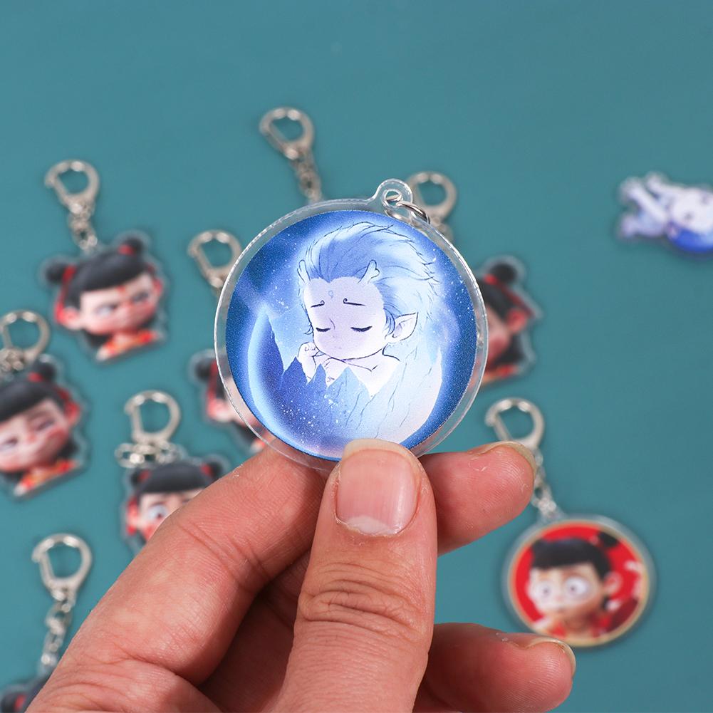 Брелок Nezha Фигурка Игрушка Ao Bing Подвеска для Мужчин Женщин Рюкзак Смешной Подвеска Брелок