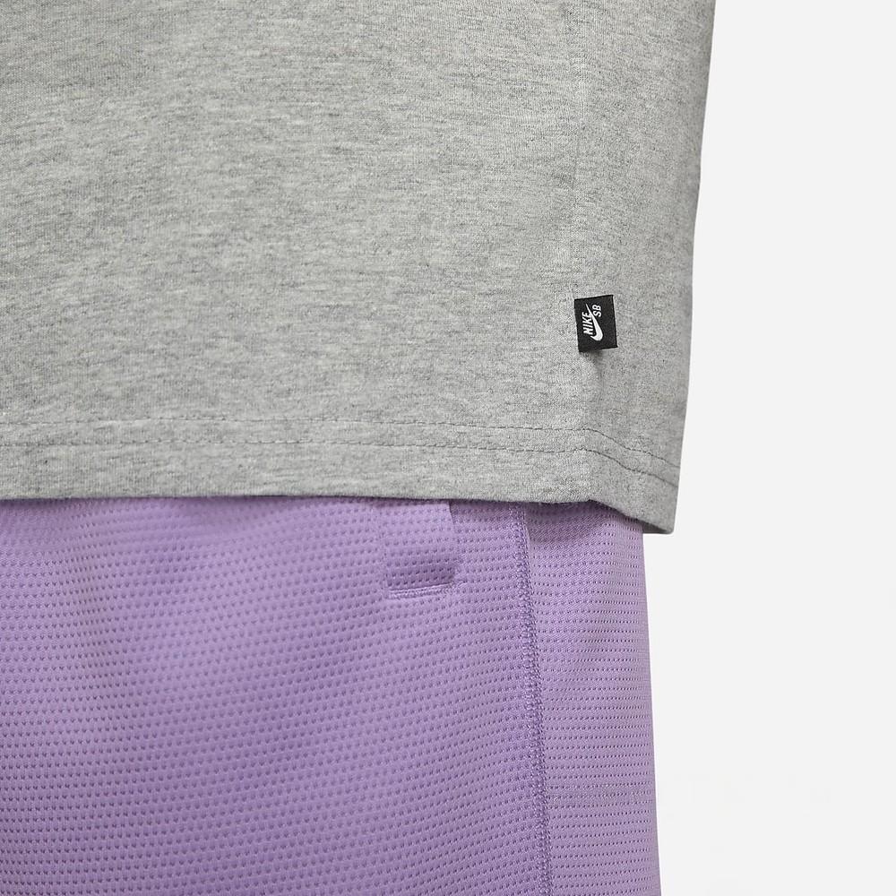 Nike Футболки Мужские Серые С Круглым Вырезом Умеренный Прямой Крой DJ1221-063