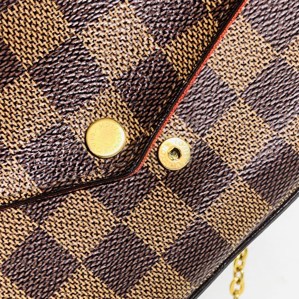 [Pre-Owned] Louis Vuitton Félicie Pochette 'Brown Damier Ebene Canvas' - Excellent #W4FXD3