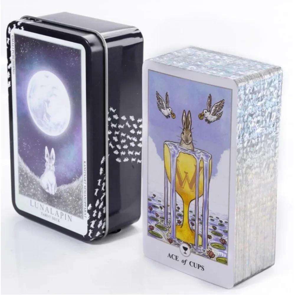 Wondering Spirit Tarot 78pcs In a Tin Metal Box Gold-plated Edge Tarot Cards For Divination Tarot Deck Beautiful Package
