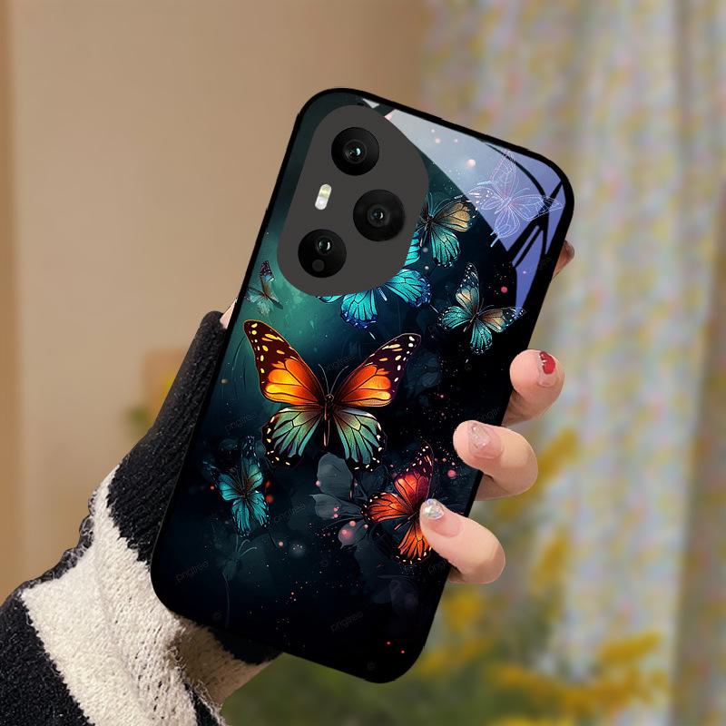 Закаленное Стекло Чехол Для Телефона Для Honor 400 Pro Honor400 Lite 5G Чехол Роскошный Расписной Жесткий ПК Fundas Ударопрочный Защитный Корпус