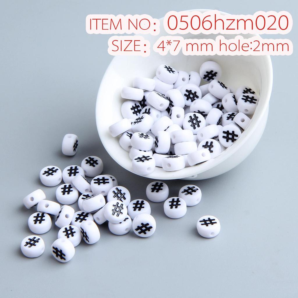 10g Pack of Flat Acrylic Alphabet Beads for DIY Children's Beading and Jewelry Keychain Accessories