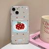 For Apple Plate for IPhone 15 for Apple 16 Women's Phone Case 13 Promax Cartoon 14 Transparent 12