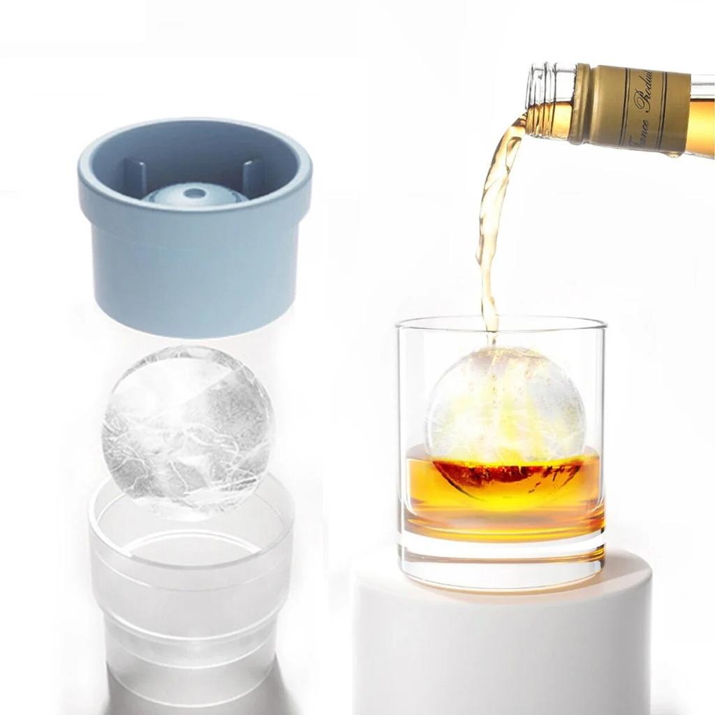 1 шт., силиконовая форма для изготовления кубиков льда, форма в форме шара, пищевой круглый лоток для льда, кухонные аксессуары для бара, форма для изготовления кубиков льда