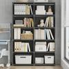 Durable Multilayer Bookshelves Cases 5/6 Tiers Cube Storage Organizer Metal Shoe Rack  Storage