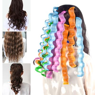 12 шт. Волшебные бигуди для волос DIY Wave Curl Rollers Портативные палочки для укладки волос 30 см Прочные инструменты для укладки волос