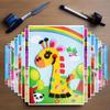 10 DIY Creative Cartoon Animal 3D EVA Foam Sticker Puzzle Handmade Toys