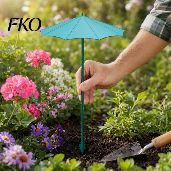Patio Plant Sunshade 10 Inch Diam Umbrella, Outdoor UV Protection Shade, Mini Parasol Provides Shade Seedlings to ?Defend Plants from